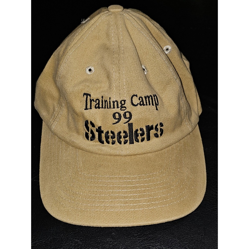 Vintage Nissin Cap Adjustable 99 Pittsburgh Steelers Training Camp Hat 1999